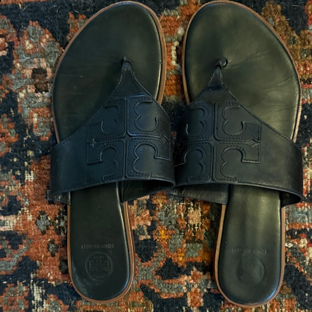 Tory Burch Black Slide Sandals